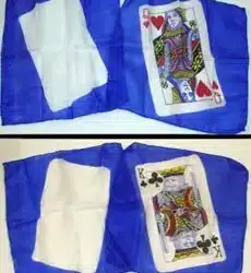 Foulard en soie / impression de la dame de cœur / Mini Card Silk