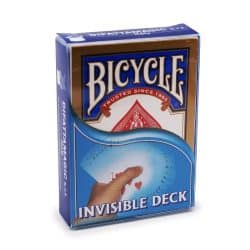 Jeu de cartes invisible / Bicycle Blue