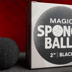 Magic Sponge Balls, lot de 4 noires (2" / 5cm)