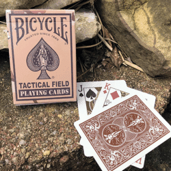 Cartes à jouer Bicycle® Tactical Field - Desert (marron)