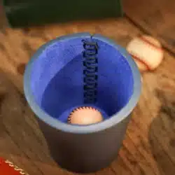 LEATHER CHOP CUP 2.0 - Bleu surf