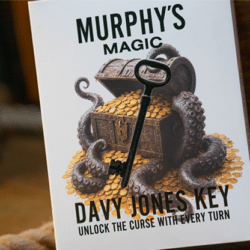 Detail van Davy Jones Key met sleutelgimmick voor visuele goocheltrucs