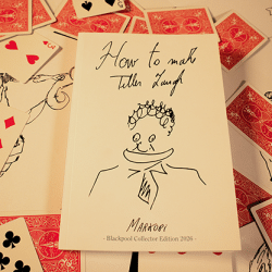 How to Make Teller Laugh van Markobi, goochelboek voor close-up en comedy magie